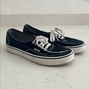 Vans Authentic Canvas Shoe Dress Blues Shoe